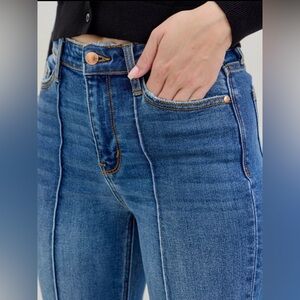 MAKE OFFER Judy Blue Jeans High Waist Front Seam Detail Straight Leg